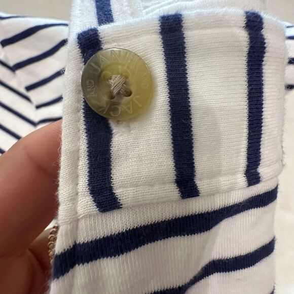 Janie & Jack boys one piece blue white 12-18 months - Picture 7 of 8